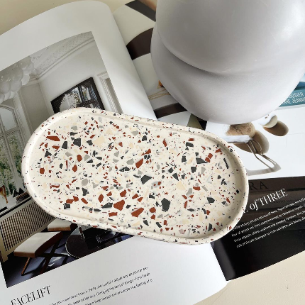 Terrazzo Original Oval Trinket Tray